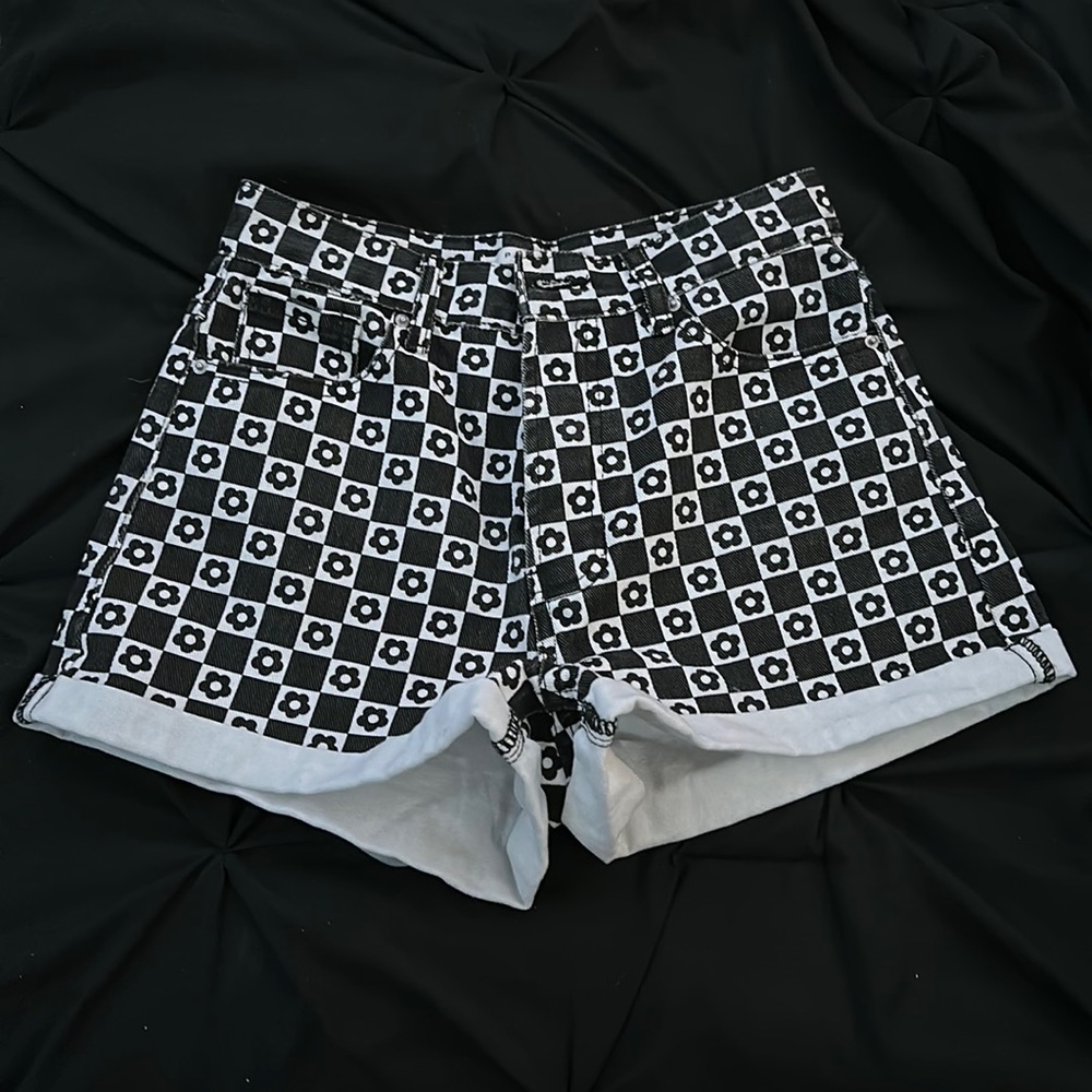 PacSun high rise rolled shorts
